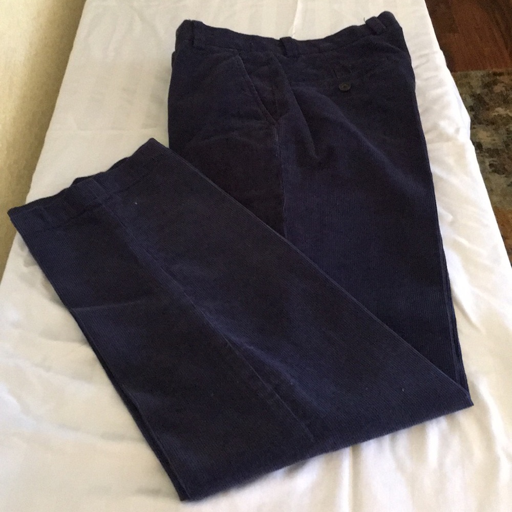 Courdoroy slacks.
